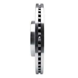 Mazda CX-7 Brake Rotor (1) - Front Left - R1 Concepts - Drilled & Slotted - Silver - `07-`12